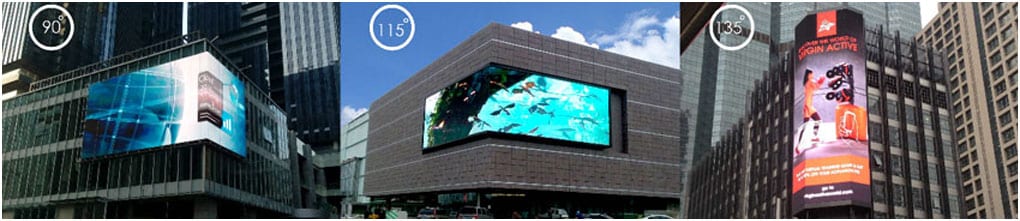 Three Different type of LED Screen, Vertical and Horizontal