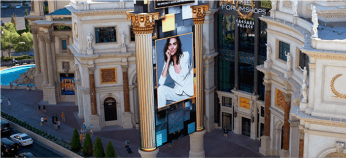 Vertical Women LED Display Screen