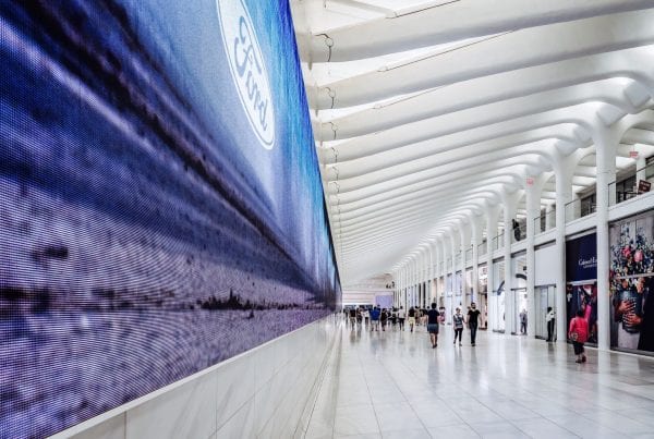 LED Billboard inside an airport