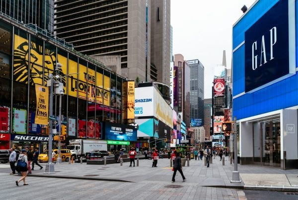 Outdoor LED signage GAP